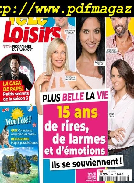 Tele Loisirs – 29 Juillet 2019 Cover