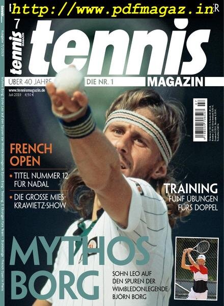 tennis – Juni 2019 Cover