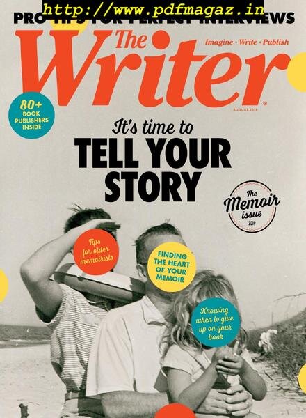 The Writer – August 2019 Cover