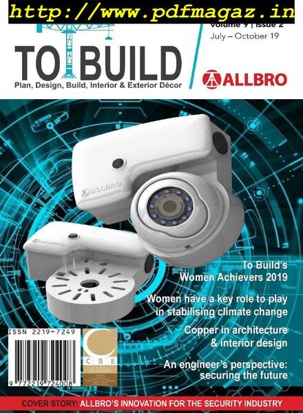 To Build – July-October 2019 Cover