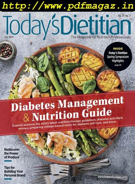 Today’s Dietitian – July 2019 Cover