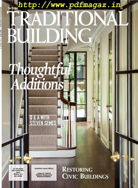 Traditional Building – May 2019 Cover