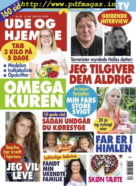 Ude og Hjemme – 17 juli 2019 Cover