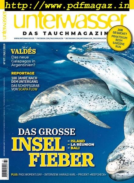 Unterwasser – Juli 2019 Cover
