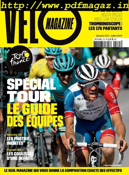 Velo Magazine – juillet 2019 Cover