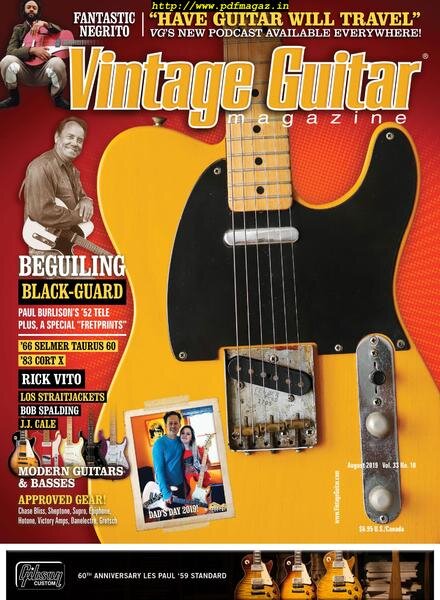 Vintage Guitar – August 2019 Cover