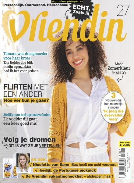 Vriendin – 03 juli 2019 Cover