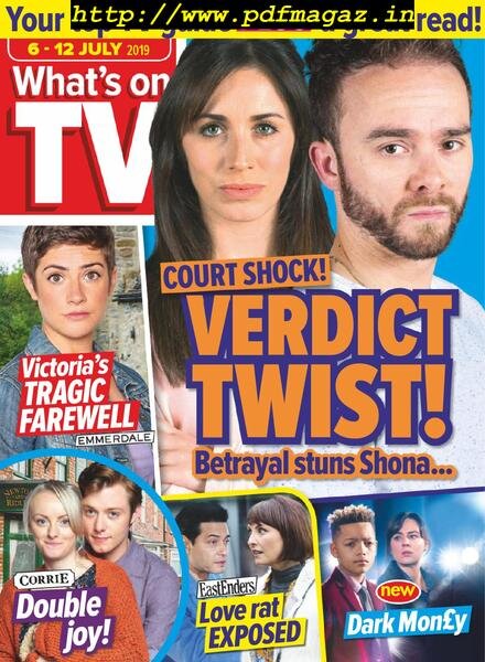 What’s on TV – 06 July 2019 Cover