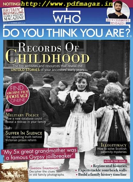 Who Do You Think You Are – Summer 2019 Cover