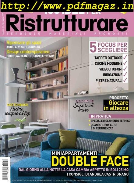 100 Idee per Ristrutturare – luglio-agosto 2019 Cover