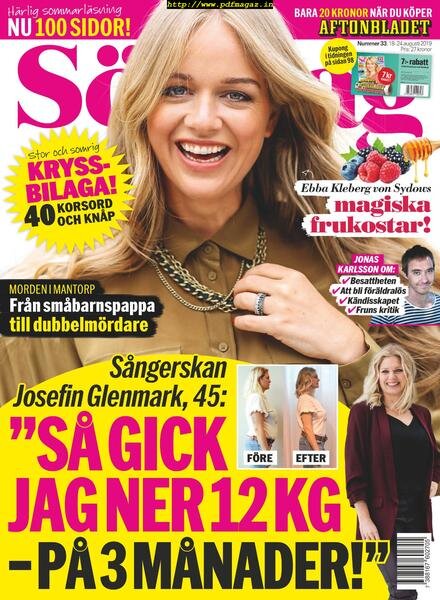 Aftonbladet SOndag – 18 augusti 2019 Cover