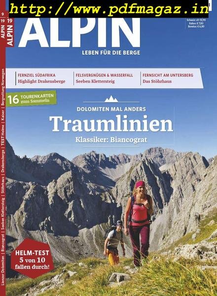 Alpin – September 2019 Cover