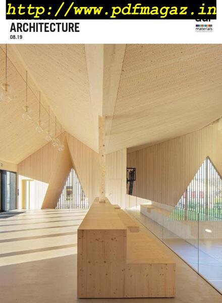Architects Datafile (ADF) – Timber in Architecture (Supplement – August 2019) Cover
