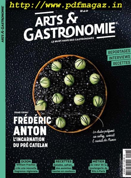 Arts & Gastronomie – juillet 2019 Cover