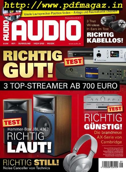 Audio – August 2019 Cover