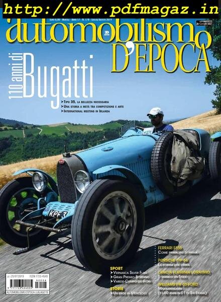 Automobilismo d’Epoca – Luglio-Agosto 2019 Cover