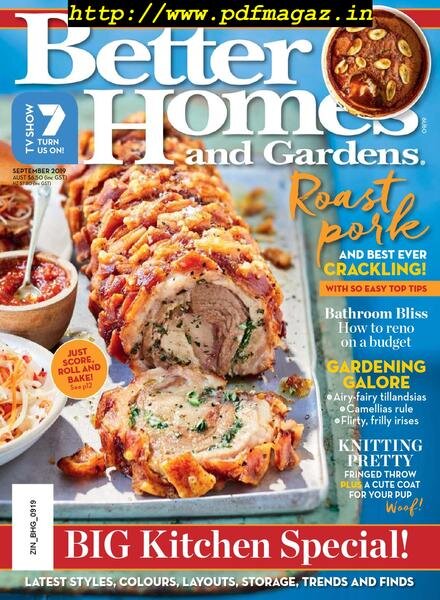 Better Homes and Gardens Australia – September 2019 Cover
