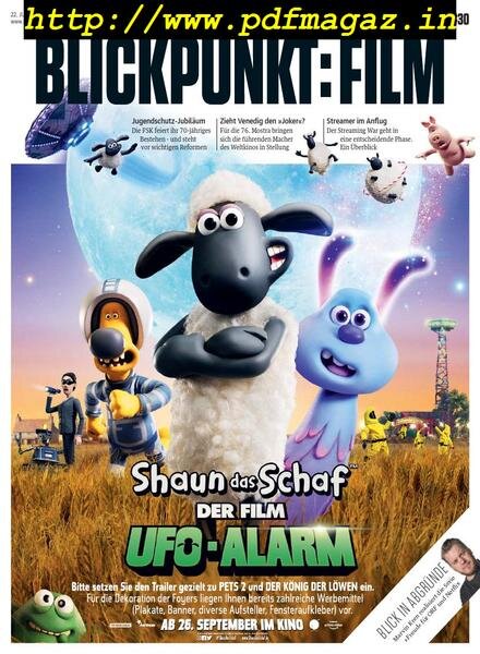 Blickpunkt Film – 22 Juli 2019 Cover