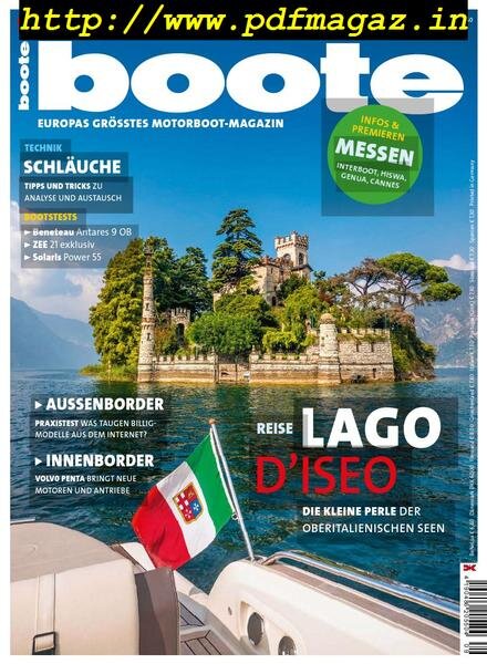 Boote – September 2019 Cover