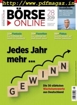 BOrse Online – 13 Juli 2019