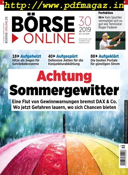 BOrse Online – 25 Juli 2019 Cover