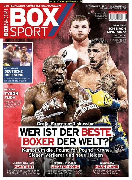 BoxSport – Oktober 2019 Cover