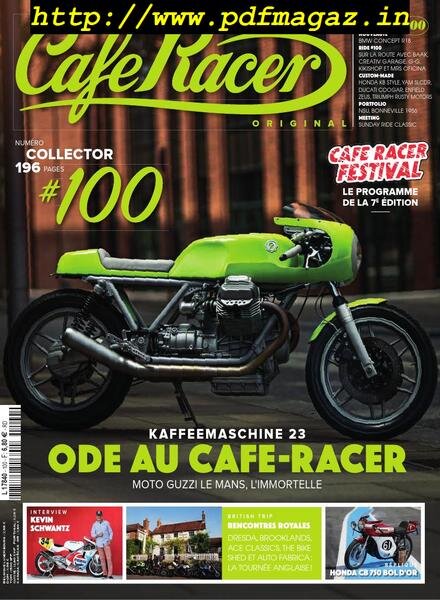Cafe Racer – juillet 2019 Cover