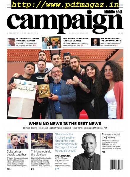 Campaign Middle East – 07 July 2019 Cover