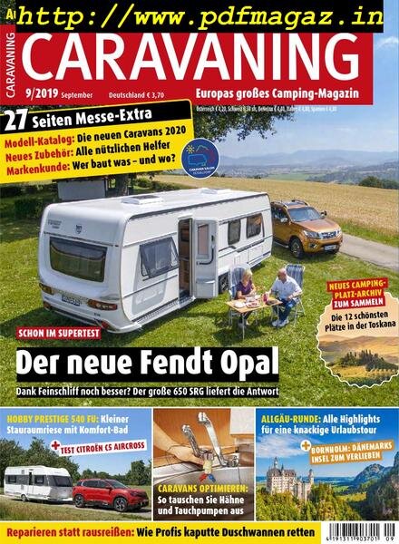 Caravaning – September 2019 Cover