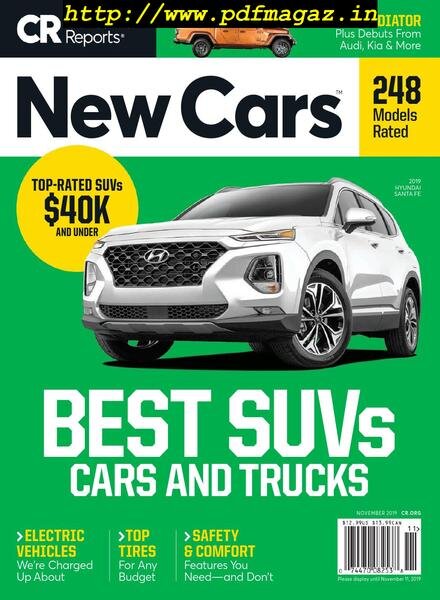 Consumer Reports New Cars – November 2019 Cover