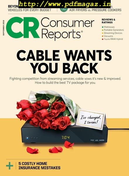 Consumer Reports – September 2019 Cover
