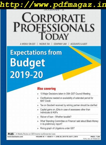 Corporate Professional Today – June 29, 2019 Cover
