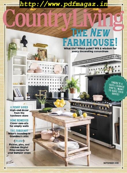 Country Living USA – September 2019 Cover