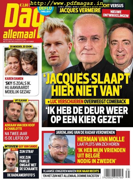 Dag Allemaal – 27 augustus 2019 Cover