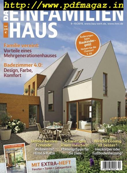 Das Einfamilienhaus – August 2019 Cover