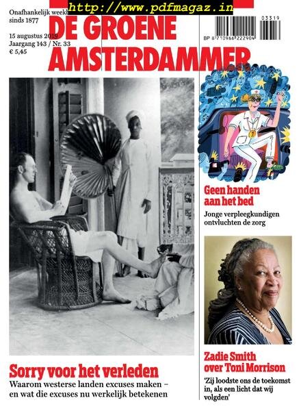 De Groene Amsterdammer – 16 augustus 2019 Cover