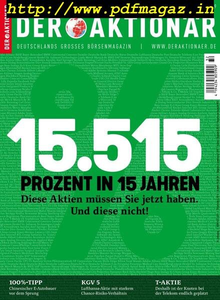 Der Aktionar – 01 August 2019 Cover