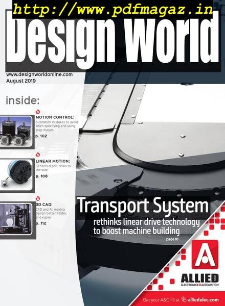 Design World – August 2019 Cover