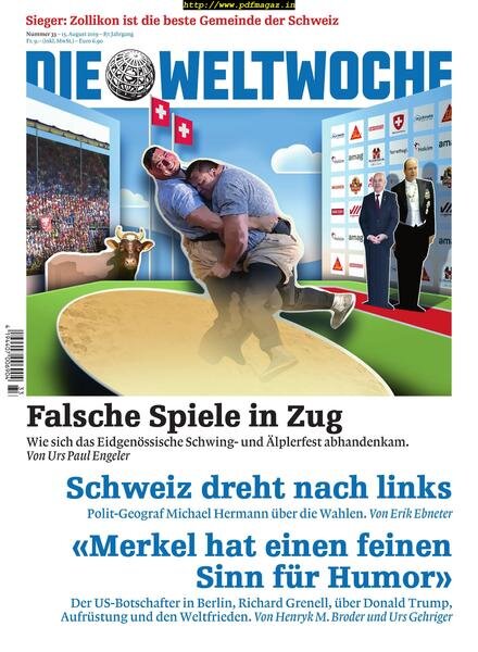 Die Weltwoche – 15 August 2019 Cover