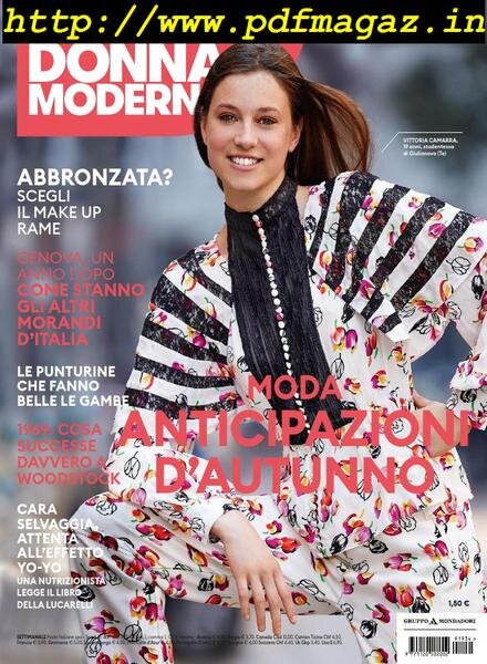 Donna Moderna – 8 Agosto 2019 Cover
