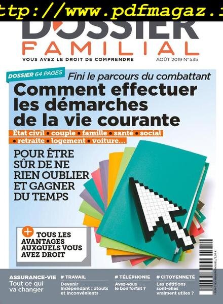Dossier Familial – aout 2019 Cover