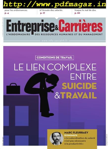 Entreprise & Carrieres – 08 juillet 2019 Cover