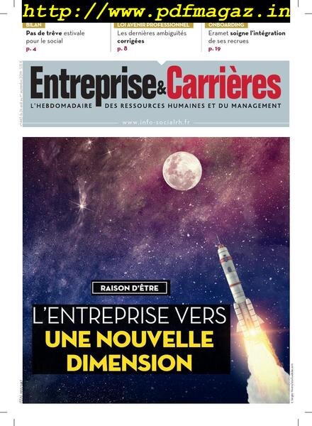 Entreprise & Carrieres – 26 aout 2019 Cover
