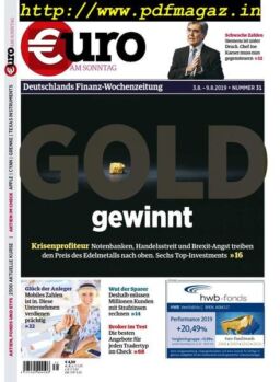 Euro am Sonntag – 03 August 2019