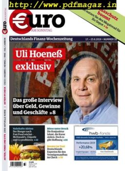 Euro am Sonntag – 17 August 2019