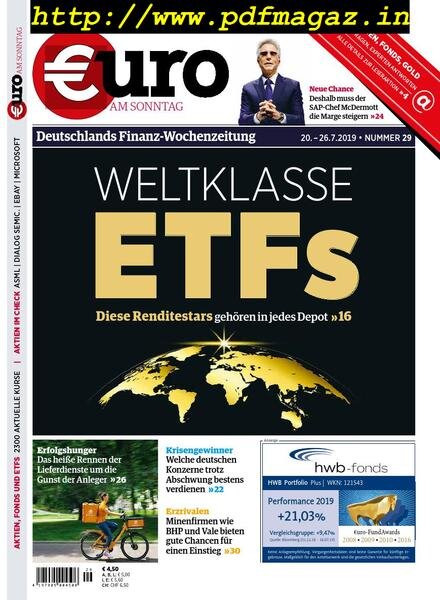 Euro am Sonntag – 20 Juli 2019 Cover