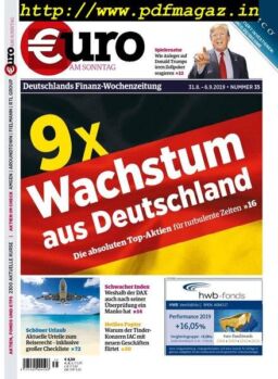 Euro am Sonntag – 31 August 2019