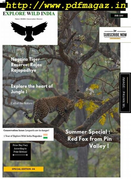 Explore Wild India – July 2019 Cover
