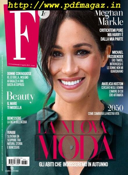 F – 13 Agosto 2019 Cover
