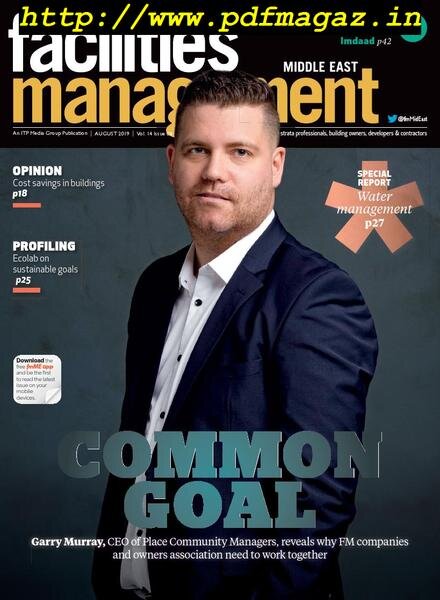 Facilities Management Middle East – August 2019 Cover